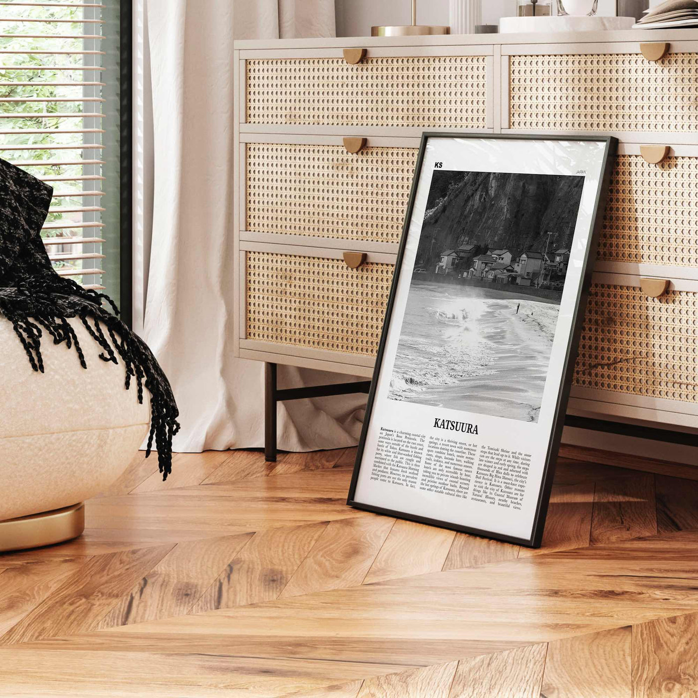 Katsuura Print Black and White, Katsuura Wall Art, Katsuura Poster, Katsuura Photo, Katsuura Wall Décor, Katsuura Map, Japan