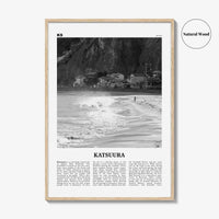 Katsuura Print Black and White, Katsuura Wall Art, Katsuura Poster, Katsuura Photo, Katsuura Wall Décor, Katsuura Map, Japan