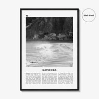 Katsuura Print Black and White, Katsuura Wall Art, Katsuura Poster, Katsuura Photo, Katsuura Wall Décor, Katsuura Map, Japan