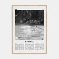 Katsuura Travel B&W Poster