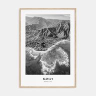 Kauai Portrait B&W No 2 Poster