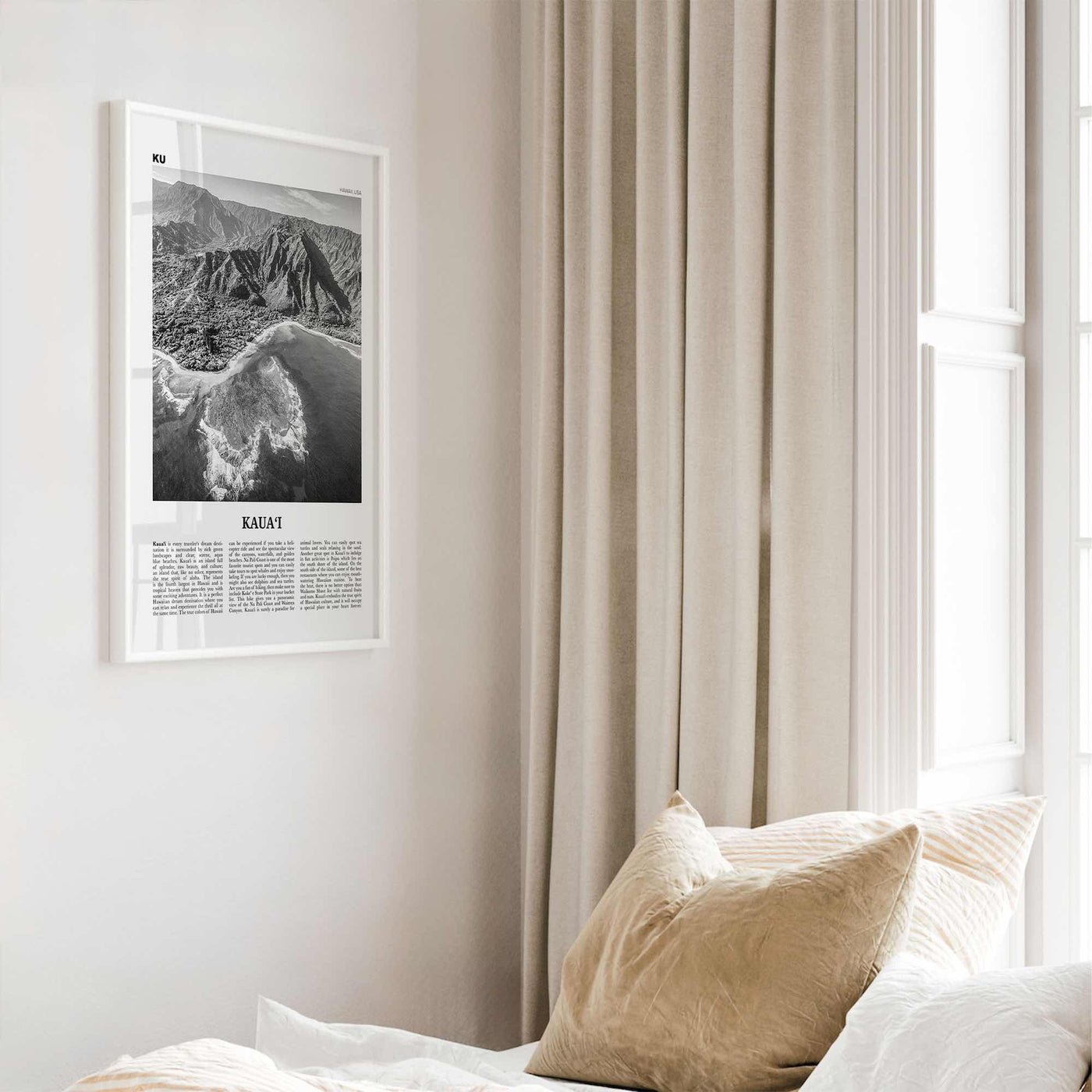 Kauai Print Black and White No 1, Kauai Wall Art, Kauai Poster, Kauai Photo, Kauai Wall Décor, Hawaii, USA, United States, America