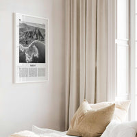 Kauai Print Black and White No 1, Kauai Wall Art, Kauai Poster, Kauai Photo, Kauai Wall Décor, Hawaii, USA, United States, America