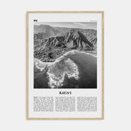Kauai Travel B&W No 1 Poster
