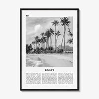 Kauai Print Black and White No 2, Kauai Wall Art, Kauai Poster, Kauai Photo, Kauai Wall Décor, Hawaii, USA, United States, North America