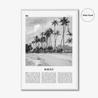 Kauai Print Black and White No 2, Kauai Wall Art, Kauai Poster, Kauai Photo, Kauai Wall Décor, Hawaii, USA, United States, North America