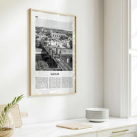 Kaunas Print Black and White, Kaunas Wall Art, Kaunas Poster, Kaunas Photo, Kaunas Wall Décor, Kaunas Map, Lithuania