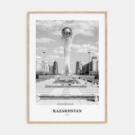 Kazakhstan Portrait B&W Poster
