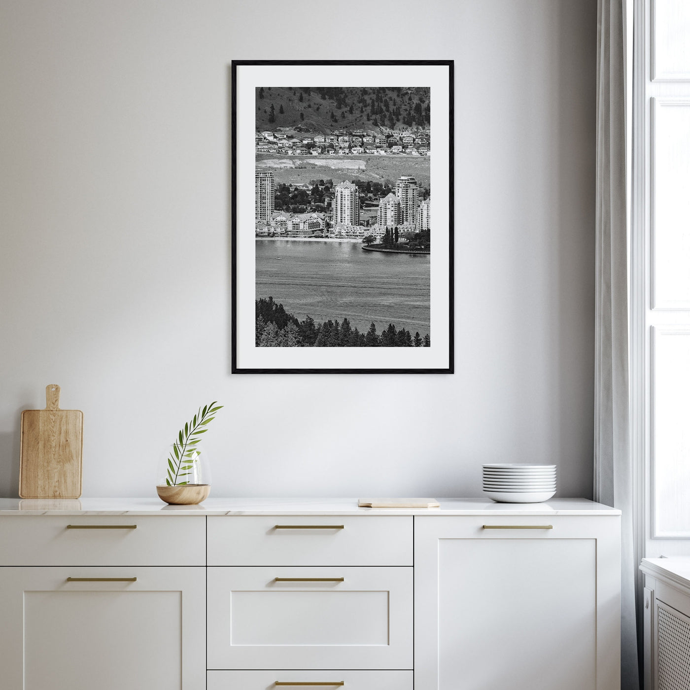 Kelowna Photo B&W Poster