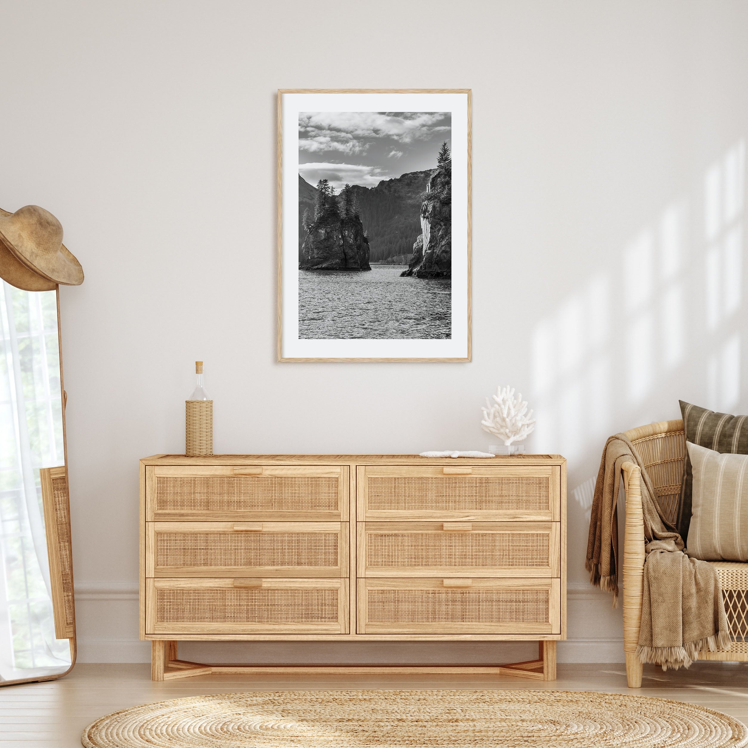 Kenai Fjords National Park Photo B&W Poster