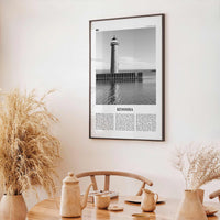 Kenosha Print Black and White, Kenosha Wall Art, Kenosha Poster, Kenosha Photo, Kenosha Wall Décor, Kenosha Map, United States
