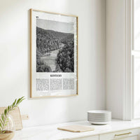 Kentucky Print Black and White No 1, Kentucky Wall Art, Kentucky Poster, Kentucky Photo, Kentucky Wall Decor, USA, United States