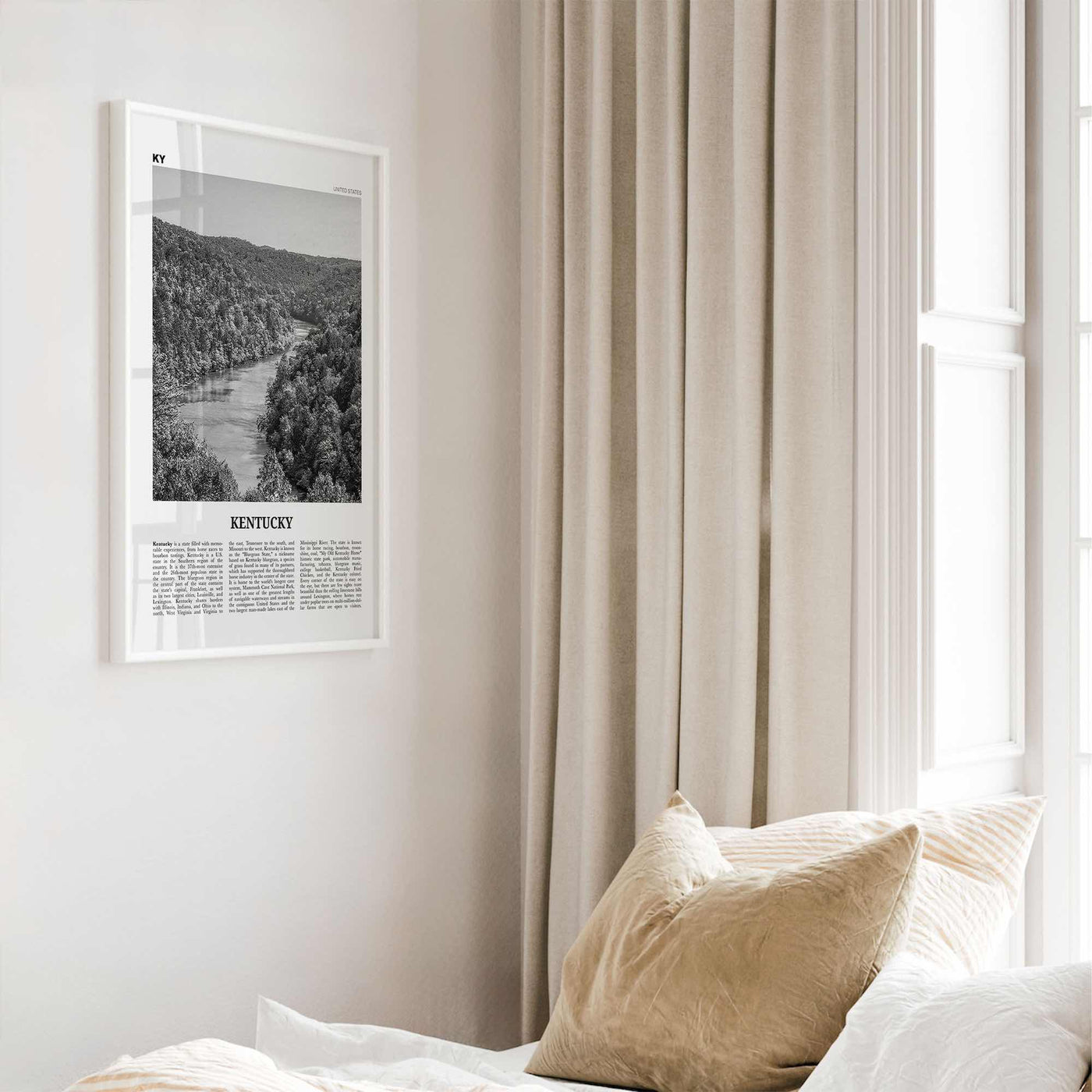 Kentucky Print Black and White No 1, Kentucky Wall Art, Kentucky Poster, Kentucky Photo, Kentucky Wall Decor, USA, United States