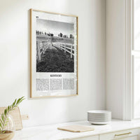 Kentucky Print Black and White No 2, Kentucky Wall Art, Kentucky Poster, Kentucky Photo, Kentucky Wall Décor, Kentucky Map