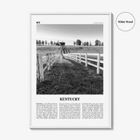 Kentucky Print Black and White No 2, Kentucky Wall Art, Kentucky Poster, Kentucky Photo, Kentucky Wall Décor, Kentucky Map