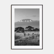 Kenya Photo B&W Poster