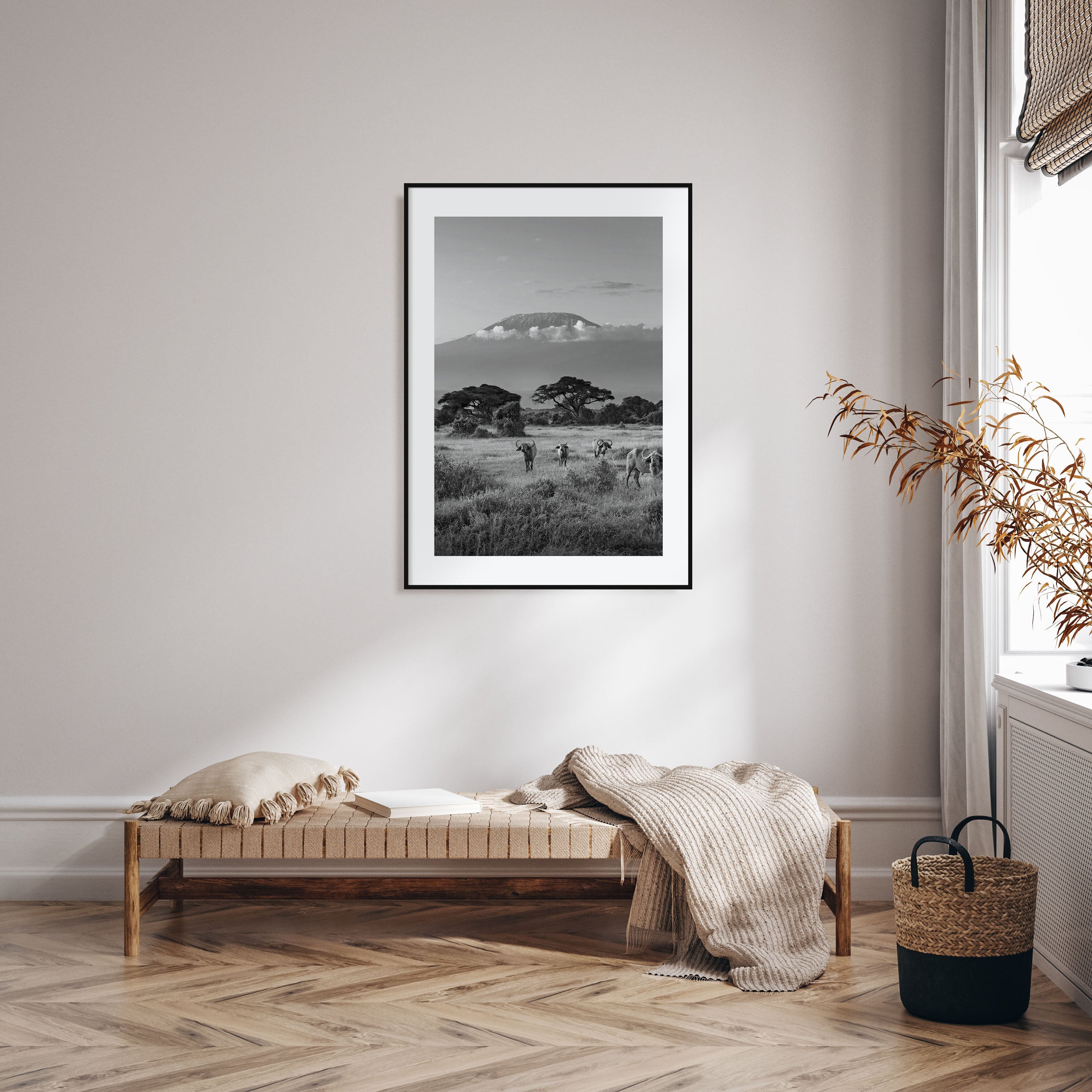 Kenya Photo B&W Poster