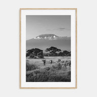 Kenya Photo B&W Poster