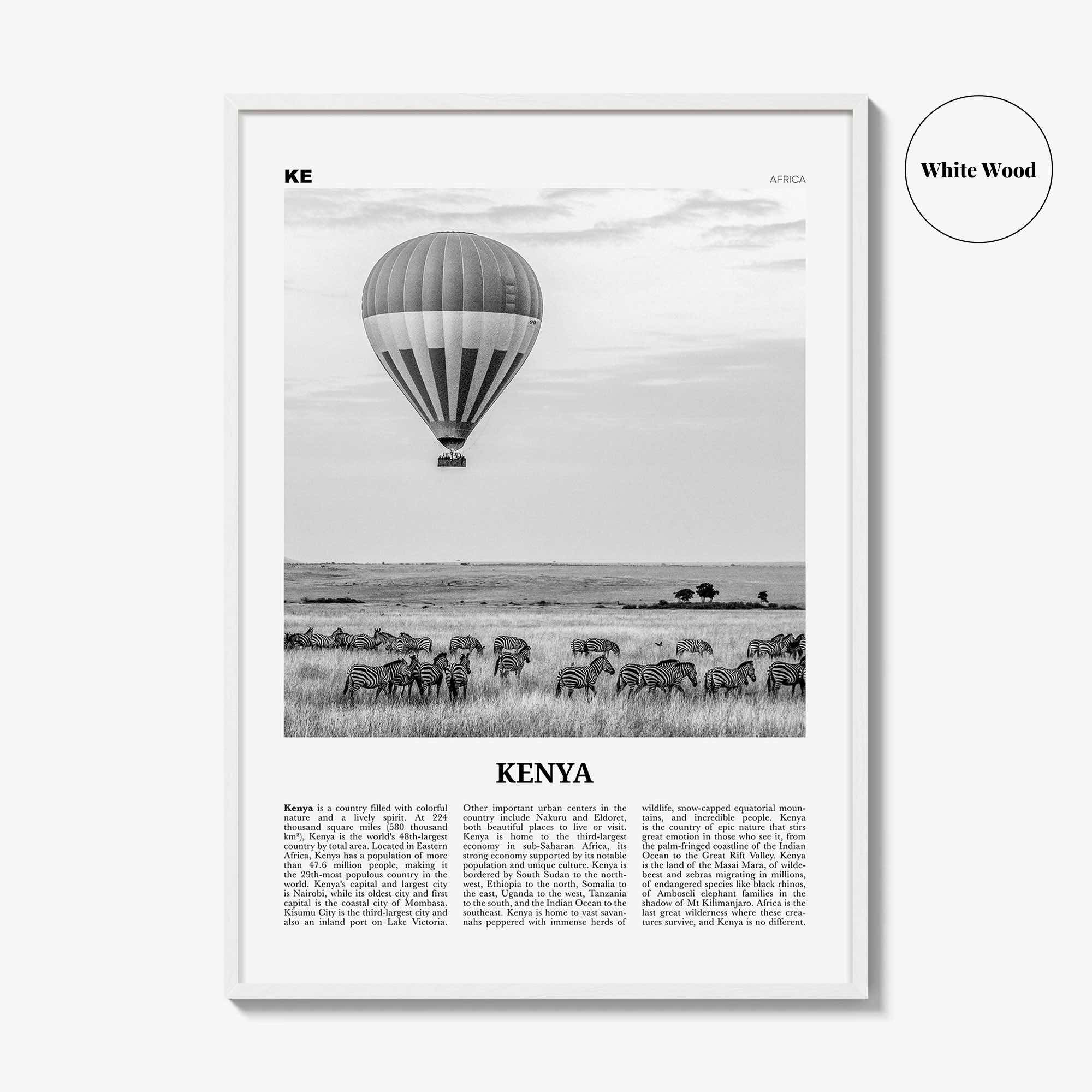 Kenya Print Black and White, Kenya Wall Art, Kenya Poster, Kenya Photo, Kenya Wall Decor, Nairobi, Mombasa, Kenyan, Africa