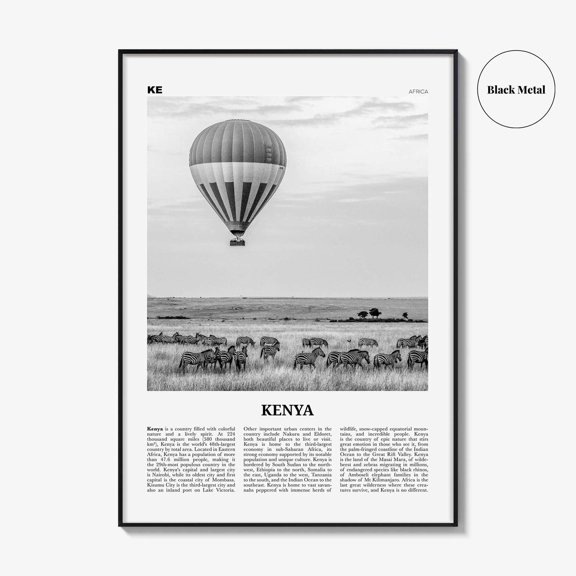 Kenya Print Black and White, Kenya Wall Art, Kenya Poster, Kenya Photo, Kenya Wall Decor, Nairobi, Mombasa, Kenyan, Africa