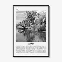 Kerala Print Black and White, Kerala Wall Art, Kerala Poster, Kerala Photo, Kerala Wall Décor, India