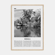 Kerala Travel B&W Poster