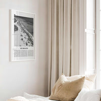 Key Biscayne Print Black and White, Key Biscayne Wall Art, Key Biscayne Poster, Key Biscayne Photo, Key Biscayne Wall Décor, Florida, USA