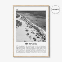 Key Biscayne Print Black and White, Key Biscayne Wall Art, Key Biscayne Poster, Key Biscayne Photo, Key Biscayne Wall Décor, Florida, USA