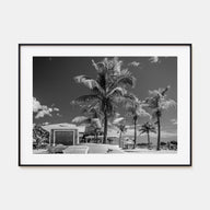 Key West Landscape B&W Poster