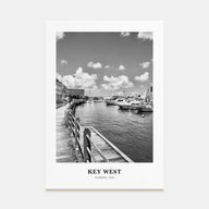 Key West Portrait B&W No 2 Poster