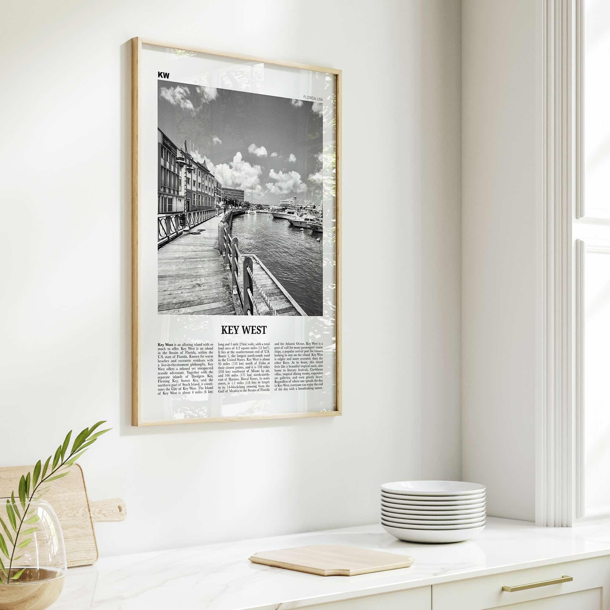 Key West Print Black and White No 2, Key West Wall Art, Key West Poster, Key West Photo, Key West, Florida, USA, United States, America