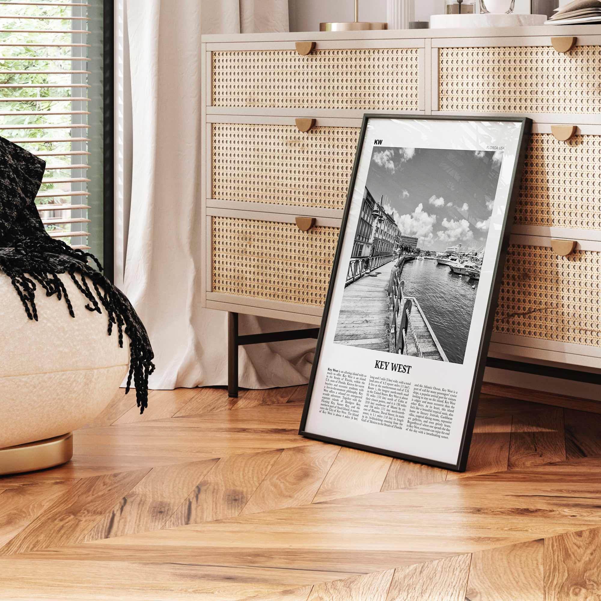 Key West Print Black and White No 2, Key West Wall Art, Key West Poster, Key West Photo, Key West, Florida, USA, United States, America