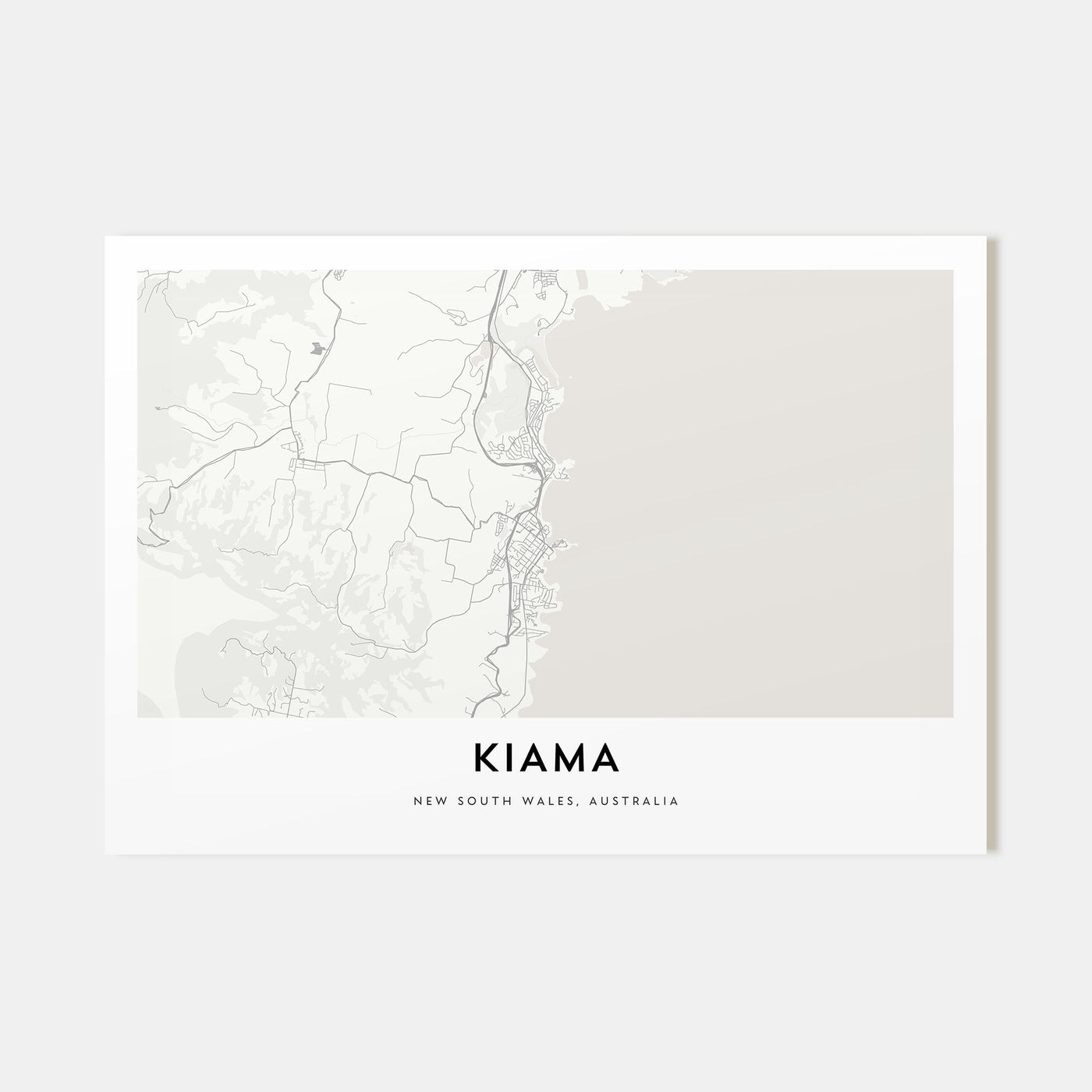 Kiama Map Landscape Poster