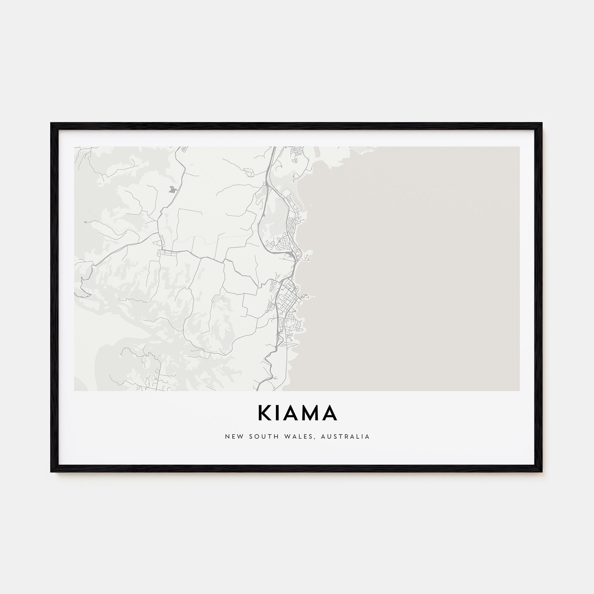 Kiama Map Landscape Poster