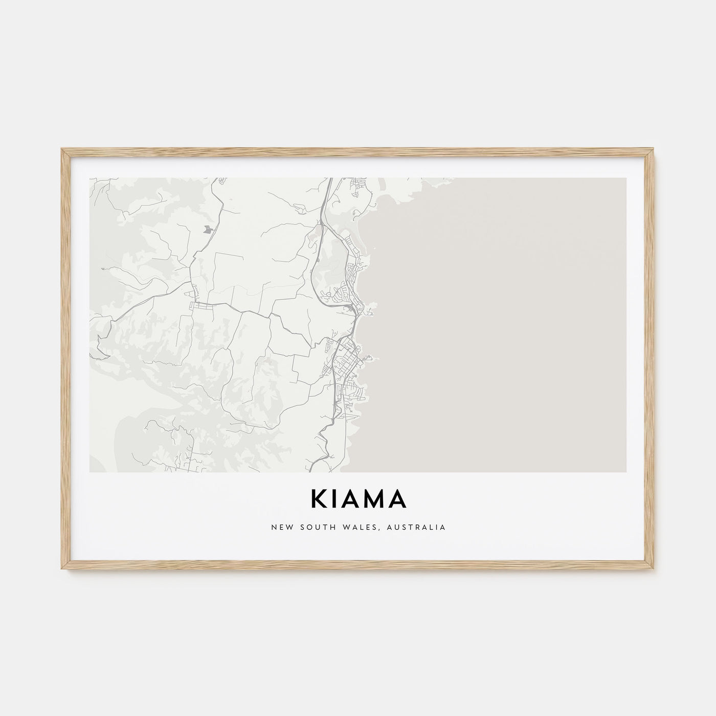 Kiama Map Landscape Poster