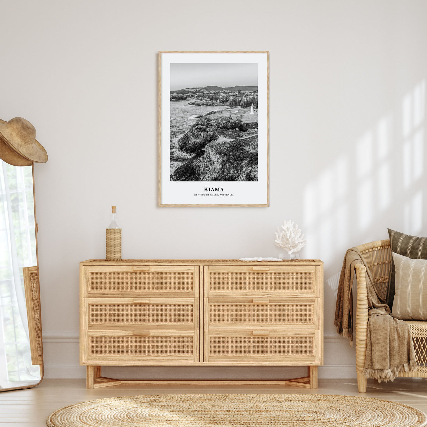 Kiama Portrait B&W Poster