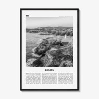 Kiama Print Black and White, Kiama Wall Art, Kiama Poster, Kiama Photo, Kiama Wall Décor, New South Wales, Australia