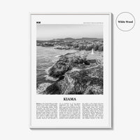 Kiama Print Black and White, Kiama Wall Art, Kiama Poster, Kiama Photo, Kiama Wall Décor, New South Wales, Australia