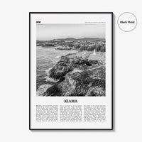 Kiama Print Black and White, Kiama Wall Art, Kiama Poster, Kiama Photo, Kiama Wall Décor, New South Wales, Australia