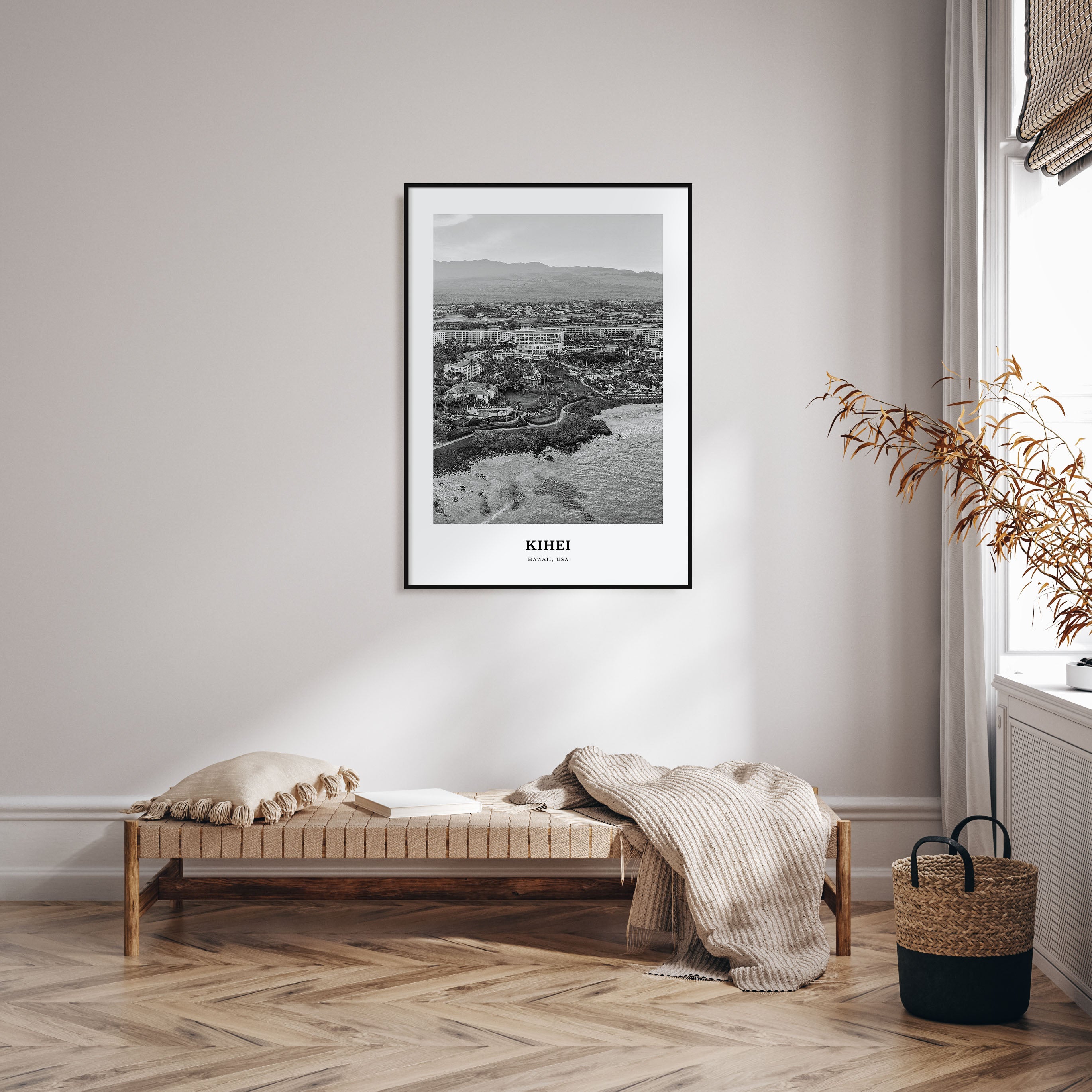 Kihei Portrait B&W Poster