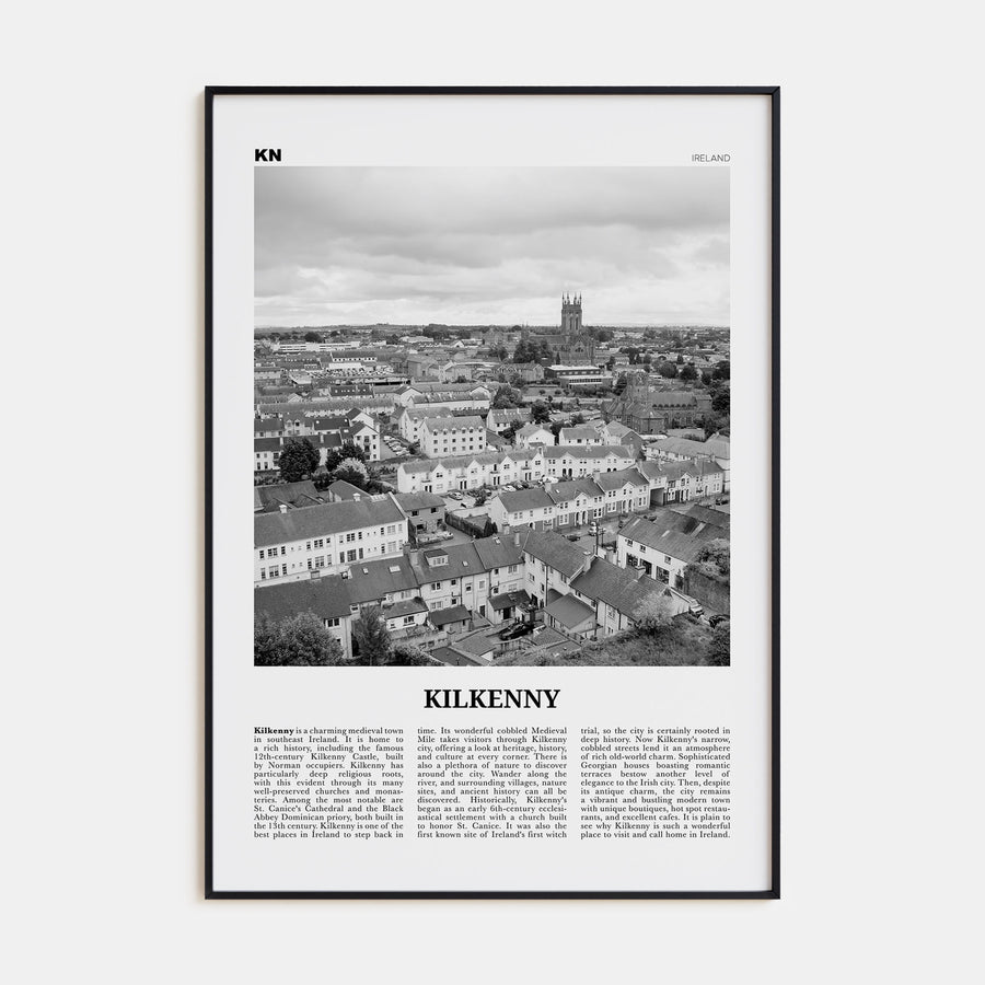 Kilkenny Travel B&W Poster