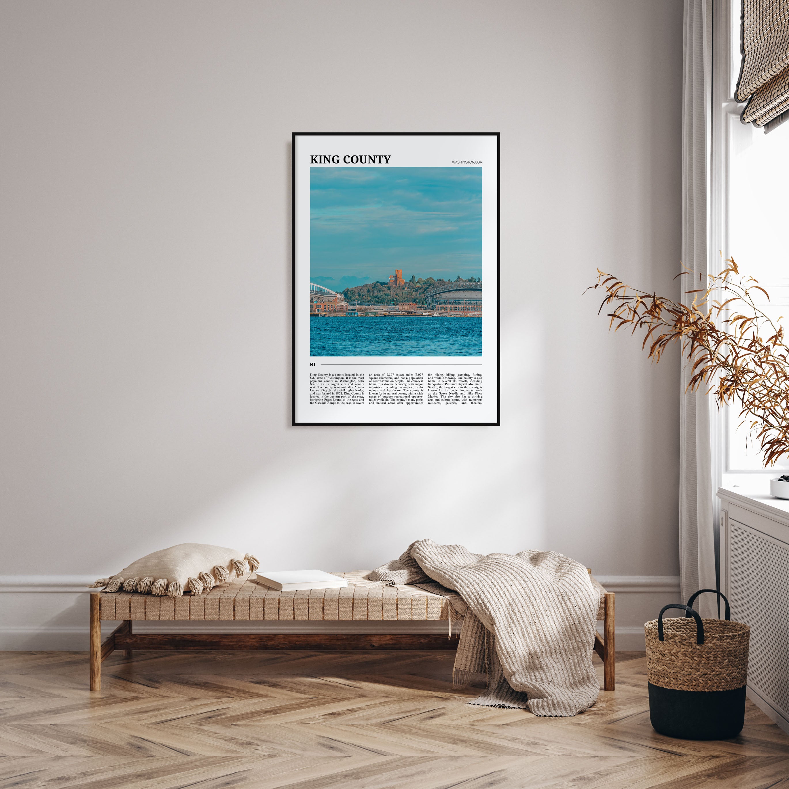 King County Travel Color Poster