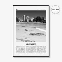 Kingscliff Print Black and White, Kingscliff Wall Art, Kingscliff Poster, Kingscliff Photo, Kingscliff Wall Décor, Kingscliff Map, Australia