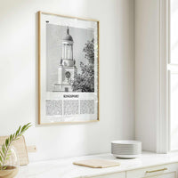 Kingsport Print Black and White, Kingsport Wall Art, Kingsport Poster, Kingsport Photo, Kingsport Wall Décor, Kingsport Map, Tennessee, USA