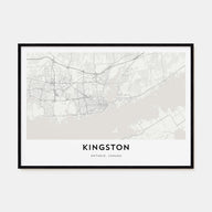 Kingston, Canada Map Landscape Poster