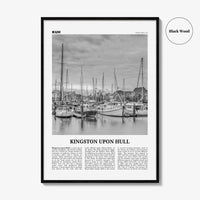 Kingston upon Hull Print Black and White, Hull Wall Art, Hull Poster, Hull Photo, Hull Wall Décor, England, UK, United Kingdom