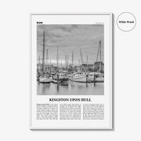 Kingston upon Hull Print Black and White, Hull Wall Art, Hull Poster, Hull Photo, Hull Wall Décor, England, UK, United Kingdom