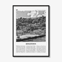 Kingstown Print Black and White, Kingstown Wall Art, Kingstown Poster, Kingstown Photo, Kingstown Wall Décor, Saint Vincent and Grenadines