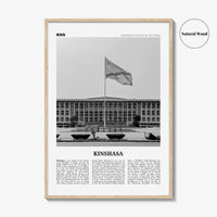 Kinshasa Print Black and White, Kinshasa Wall Art, Kinshasa Poster, Kinshasa Photo, Kinshasa Wall Décor, Ville de Kinshasa, DR Congo