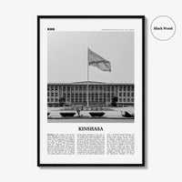 Kinshasa Print Black and White, Kinshasa Wall Art, Kinshasa Poster, Kinshasa Photo, Kinshasa Wall Décor, Ville de Kinshasa, DR Congo